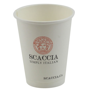 Cup Paper Hot 10oz, Double Wall Printed - "SCACCIA"