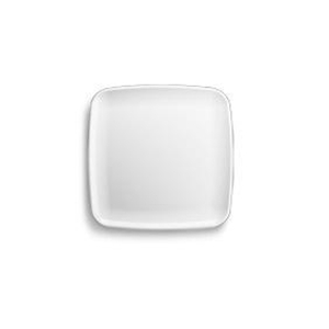 Plate, 6.8" White Square Mozaik, PS