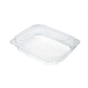 Container Plastic 6x8" Small Rectangular BLK PP