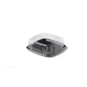 Lid Plastic Dome Square 16x16x3.5" PET