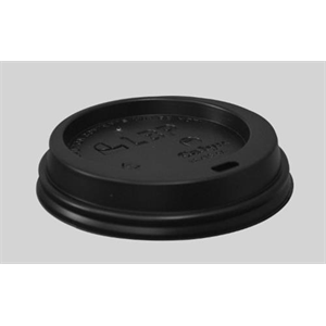 Lid Cup Hot, 12&16oz Black Sip-Thru