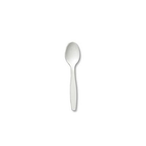 Tea Spoon BIO Medium Plastic White CS