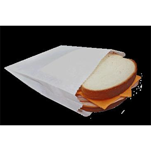 Bag Sandwich Jumbo White GP 6x2x9"