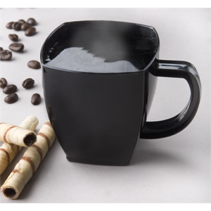 8 oz Square Coffee Mug Black