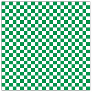 Basket Liner GP 12x12" Green Checkered 172047