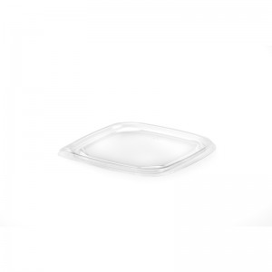 Lid Plastic Clear Inside Lock for Sqr Tubs PET