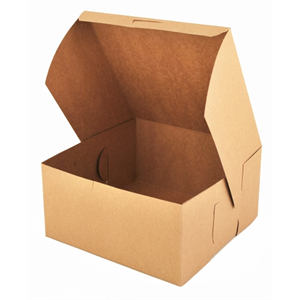 Cake Box Kraft 6-1/4''x3-3/4''x2-1/8'' Non-Window