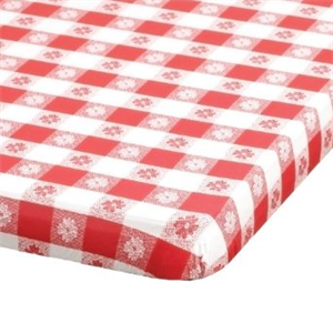 Table Cover 30"x72" 6ft Banquet RED GING KWIK