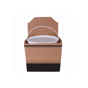 1-Gallon Soup Paper Container Container, Kraft