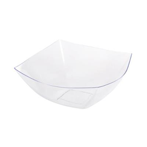 Bowl Plastic, 64oz Clear Square