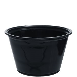 Cup Plastic Portion 4oz Black PP