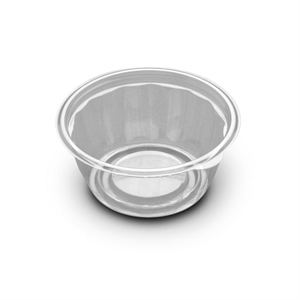 Bowl Plastic 16oz PET Clear Round, Lid S01P