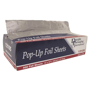 Foil PopUp Sheets Silver 12x10-3/4"