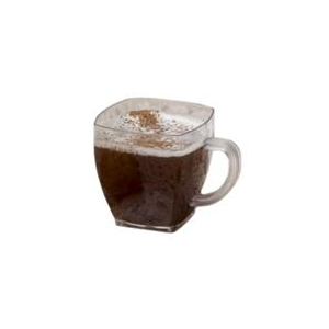 2 oz Square Coffee Mug Clear
