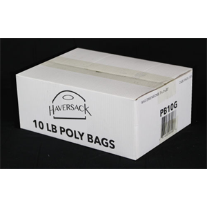 10lb Clear poly bag, 7x3x20, 500