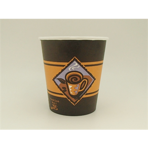 Cup Paper Hot 10oz, Gourmet Café Design