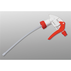 Bottle Sprayer/Trigger 9" Dip Tube Red/Wht