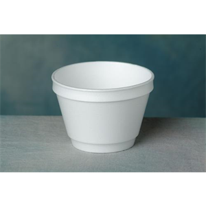 Container Foam, 8oz White Spoonable