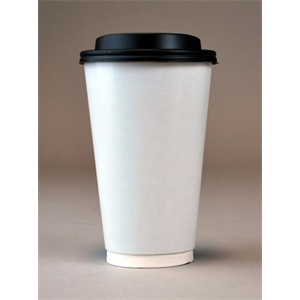 Cup Paper Hot 16oz, White Double Wall