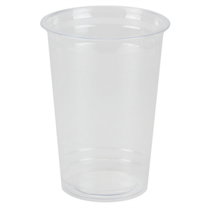 Cup Plastic PET 20oz, 20x50's Printed 1C "Pulpit Club"