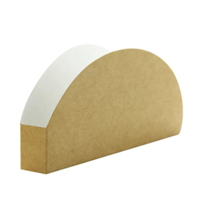 Taco Tray Kraft & White 5.9"