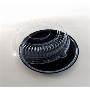 Cont Lid Plas 12" Round PET