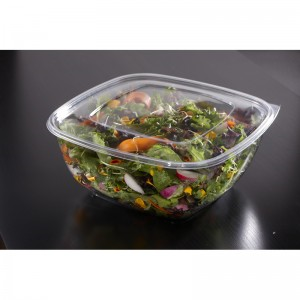 Lid, Plastic Clear Flat for Large Square Bowl PET