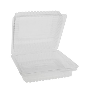 Container Plastic Hinged Bakery,6 X6 X2-yc18 PET