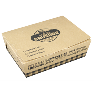 Box ChampPak #3 Kraft 1 Color Print WALLY