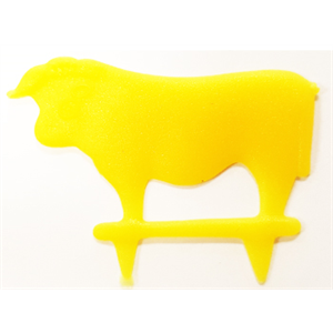 Marker Steak Medium Yellow "Cow" STK85-5