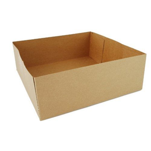 Tray Paper Kraft 4-Corner Pop Up 10.5x10.5x3 11/16"