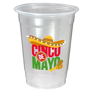 Cup Plastic, 16oz PP Stock Printed Cinco De Mayo