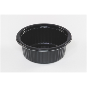 Cup 6oz 3-7/8x1-1/2" Black CPET Microwavable