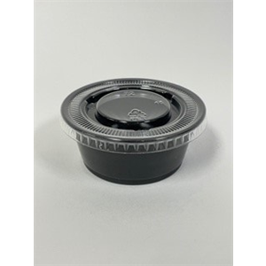 Cup Plastic Portion 3 1/4 oz PP 25x100 BLACK