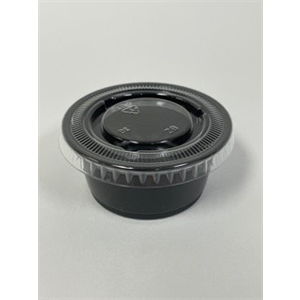 Cup Plastic Portion 2 oz PP 25x100 BLACK