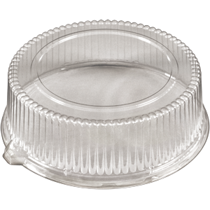 Lid Plastic Dome 12" Clear Round PET