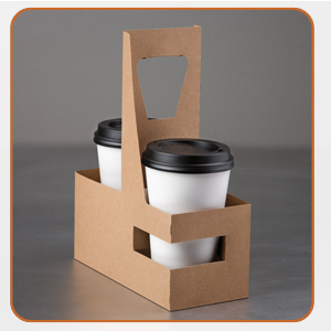 Tray Paper 2 Cup Holder 8 x 3 x 10" Kft