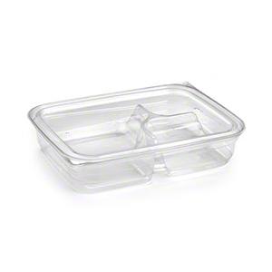 Lid Plastic Flat for Large 3 Comp Bento Box PET