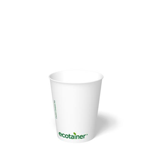 Cup Paper Hot 12oz, Carte Blanc 2020 PLA Ecotainer