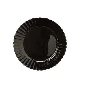 Plate Plastic, 7.5" Black Resposable