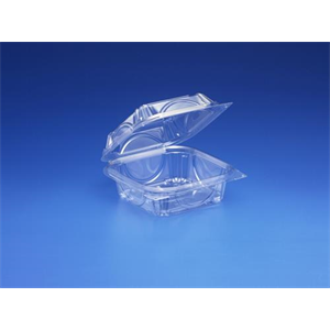 Container Plastic Hng, 5" Clear, 1-Comp PET