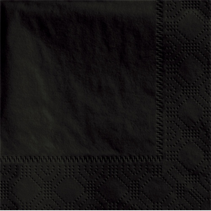 Napkin Cocktail 2Ply Blk 020389 610-D13