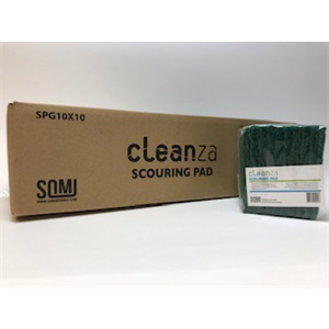 Scouring Pad 2.36" x 3.54" (10ct) Med Duty Cleanza Grn