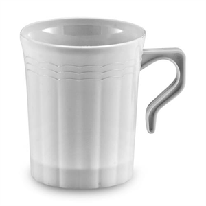 Cup Plastic Coffee Mug 8oz White