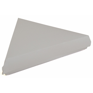 Hinged 8" Pizza Slice Box (White)