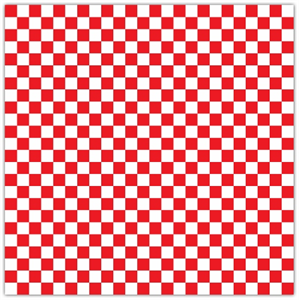 Basket Liner GP 12x12" Red Checkered