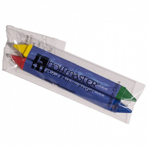 Crayons Triangular, 2 Dbl-Tipped, Red/Blu & Grn/Yel