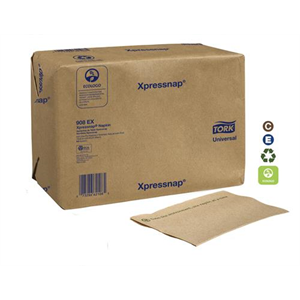 Napkin Xpress 1Ply Tork Kraft Eco Print 12x500