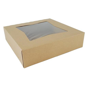 Box Pie Kraft 10x10x2.5" w/window