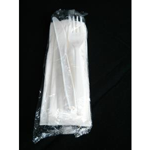 Cutlery Kit Med F,K,Nap, PP White Ruby 3/pc